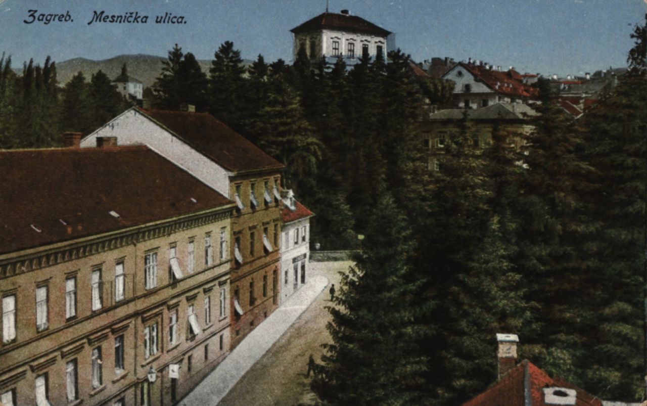 Mesnička ulica, razglednica je putovala 1918. godine